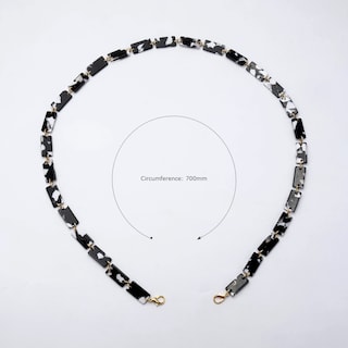 Marble Pattern Rectangle Lump Eyeglasses Chains2