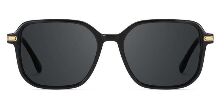 Jetson Rectangle Black Sunglasses