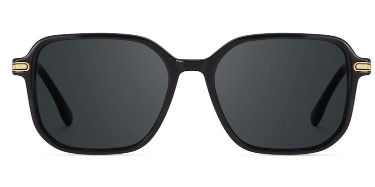 Jetson Rectangle Black Sunglasses