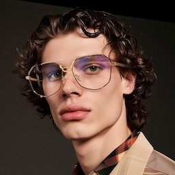 Beethoven Aviator Black-Gold Glasses4