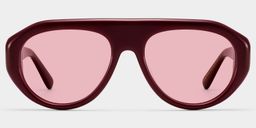 The Aviator Red Aviator Sunglasses0