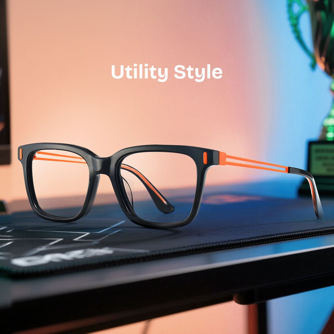 Axel Black Frame Glasses with Rectangle Frame Online | ZEELOOL1