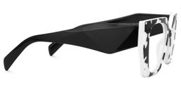 Sileidy Geometric Black-White Glasses2