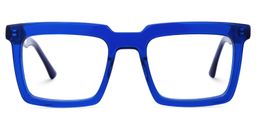 Leblanc Rectangle Blue Glasses1