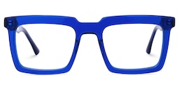 Leblanc Rectangle Blue Glasses1