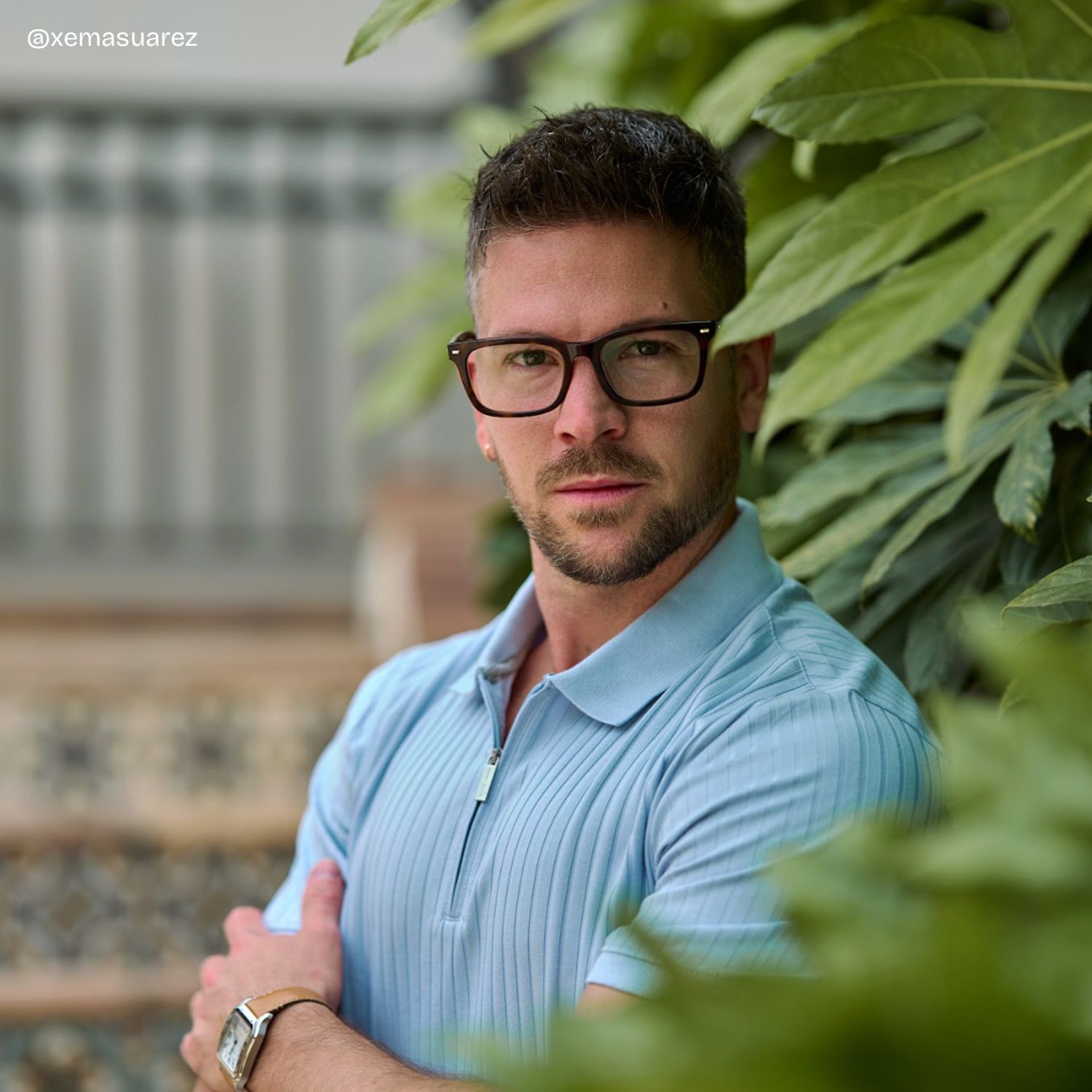 George Tortoise Rectangle Glasses for Men | ZEELOOL7