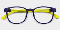 Dale  Round Blue Yellow Glasses2