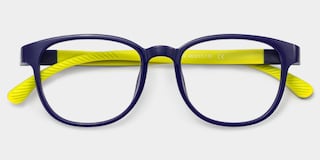 Dale  Round Blue Yellow Glasses2