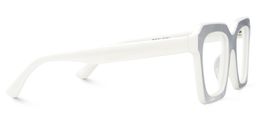 Rochester Square White Glasses3