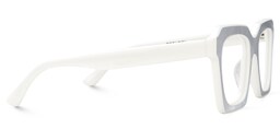 Rochester Square White Glasses3