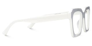 Rochester Square White Glasses3