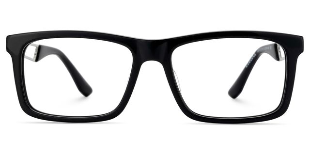 Osvaldo Rectangle Black Glasses