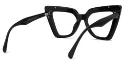 Pedley Cateye Black Pointy Glasses3