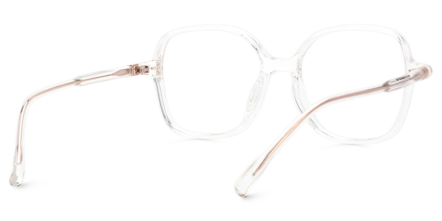 Crystal Lenzie Square Frame Eyeglasses | Zeelool3