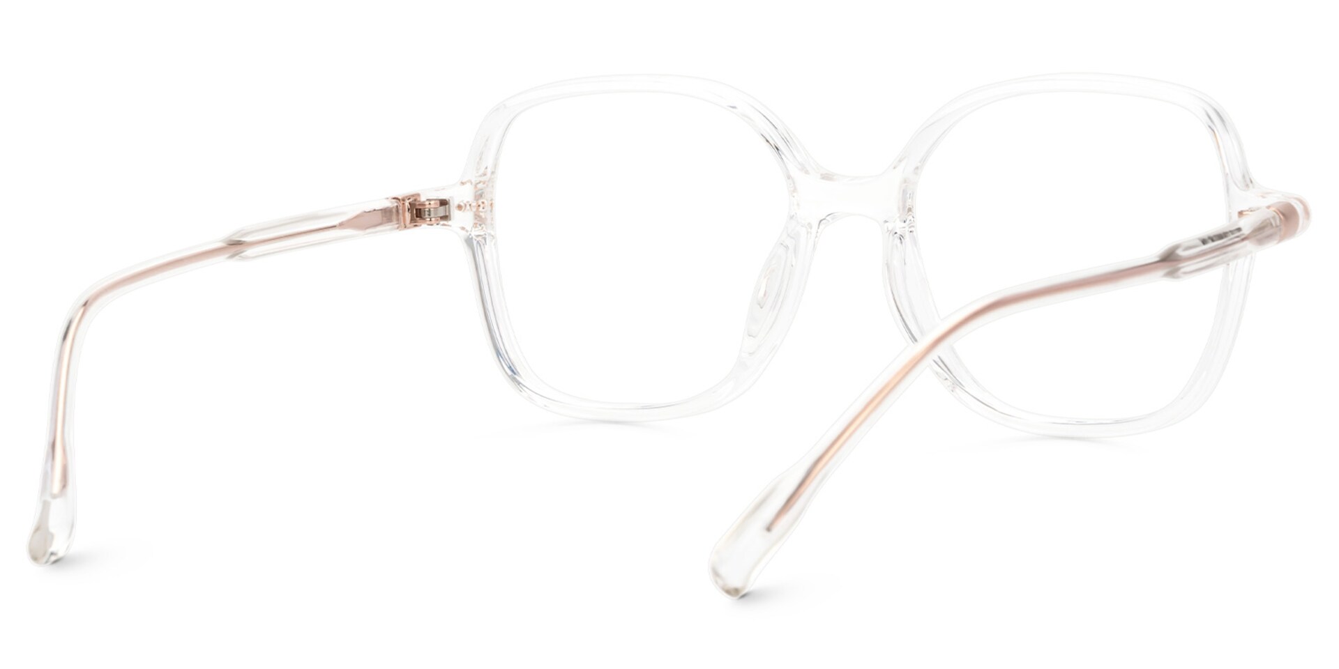 Crystal Lenzie Square Frame Eyeglasses | Zeelool3