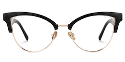 Charlene Browline Black Glasses0