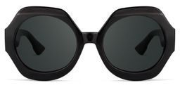 Geoffrey Geometric Black Glasses0