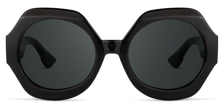 Geoffrey Geometric Black Glasses