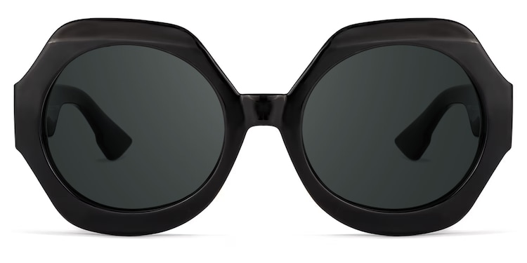 Geoffrey Geometric Black Glasses