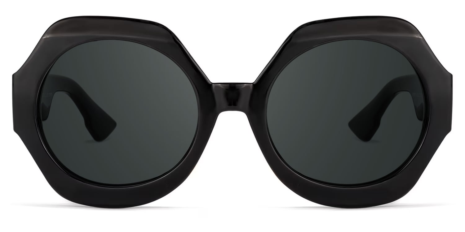 Geoffrey Geometric Black Glasses