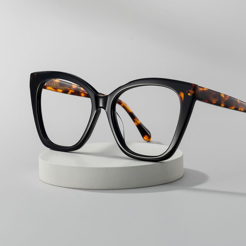 Kira Black Butterfly Glasses