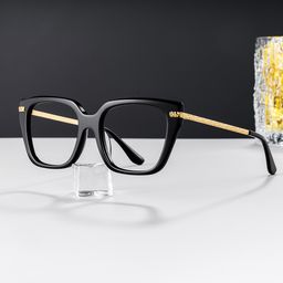 Yusbetsy Rectangle Black Glasses0