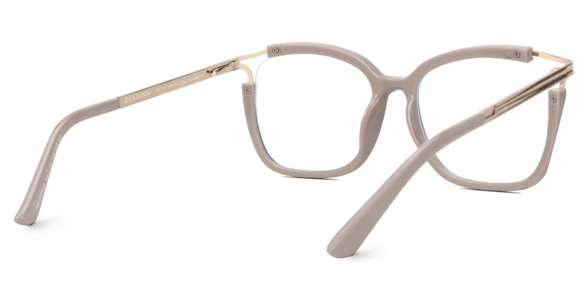 Spring hinges Sidibe Eyeglasses, Sidibe Khaki Glasses -Zeelool3