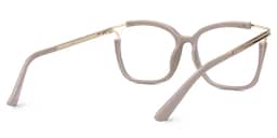 Sidibe Square Khaki Glasses3