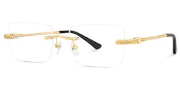 Peavy Rectangle Gold Glasses3