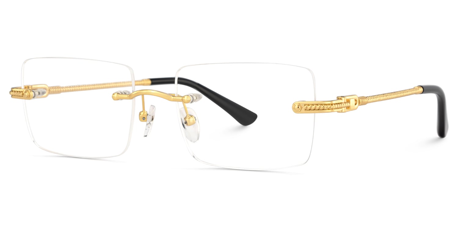 Peavy Rectangle Gold Glasses3