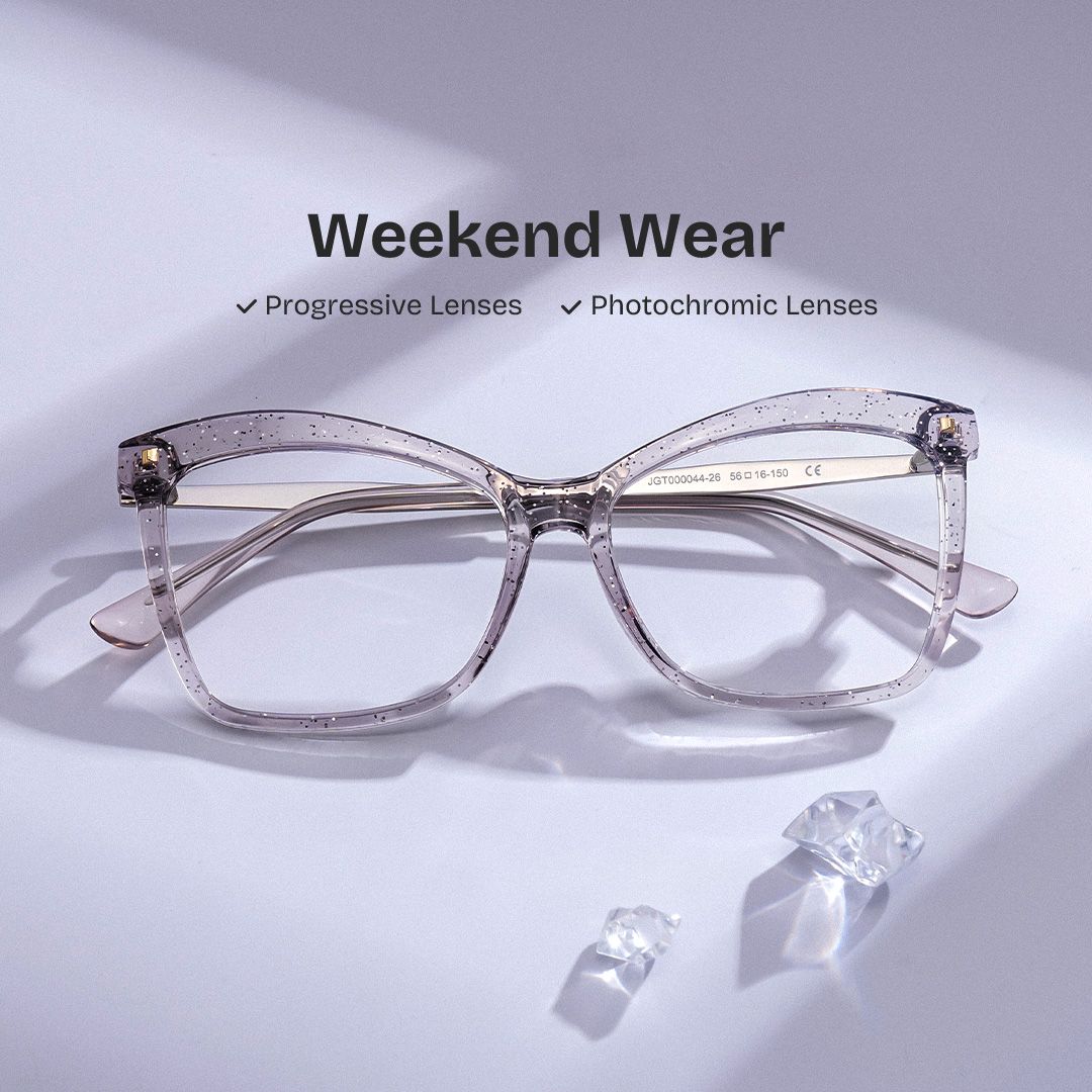 Smoke Color Eyeglasses for Isaebella Frame Glasses | Zeelool0