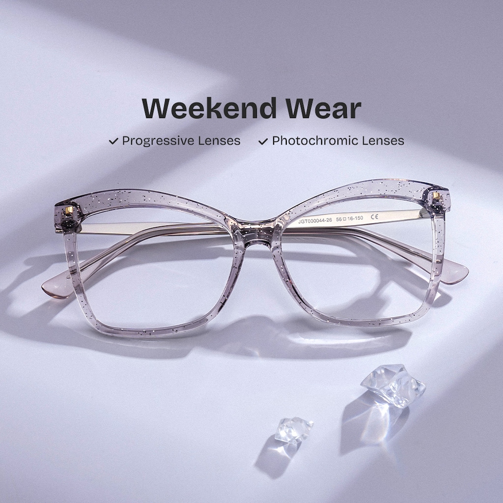 Isaebella Butterfly Gray Glasses