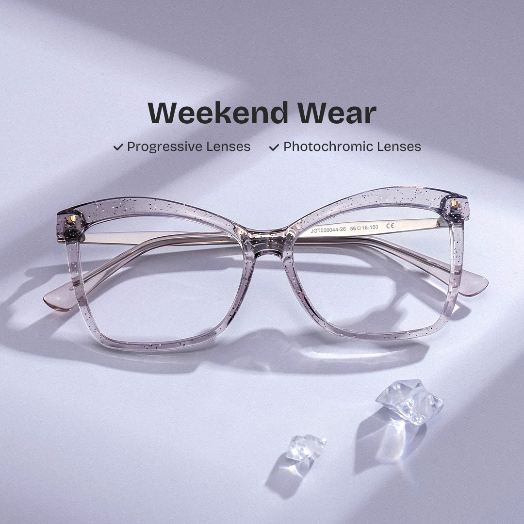 Isaebella Butterfly Gray Glasses