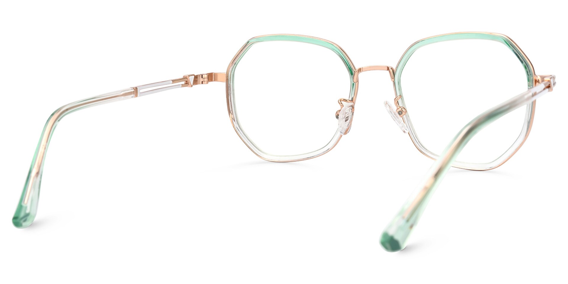 Frazier Green Geometric Glasses | Zeelool3