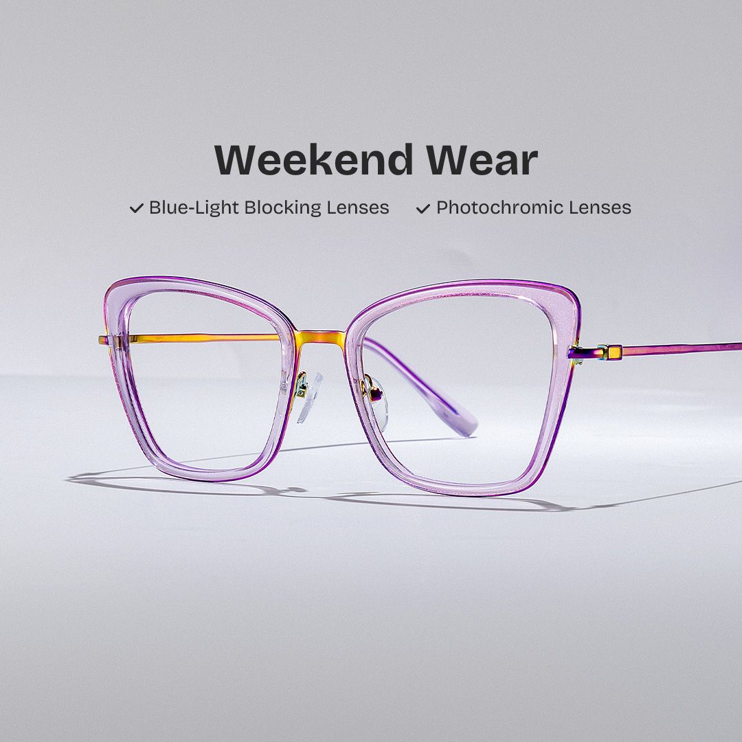 Rosalie Butterfly Purple Color Frame Glasses for Women | Zeelool0