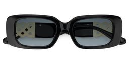 Jonas Rectangle Black Sunglasses0