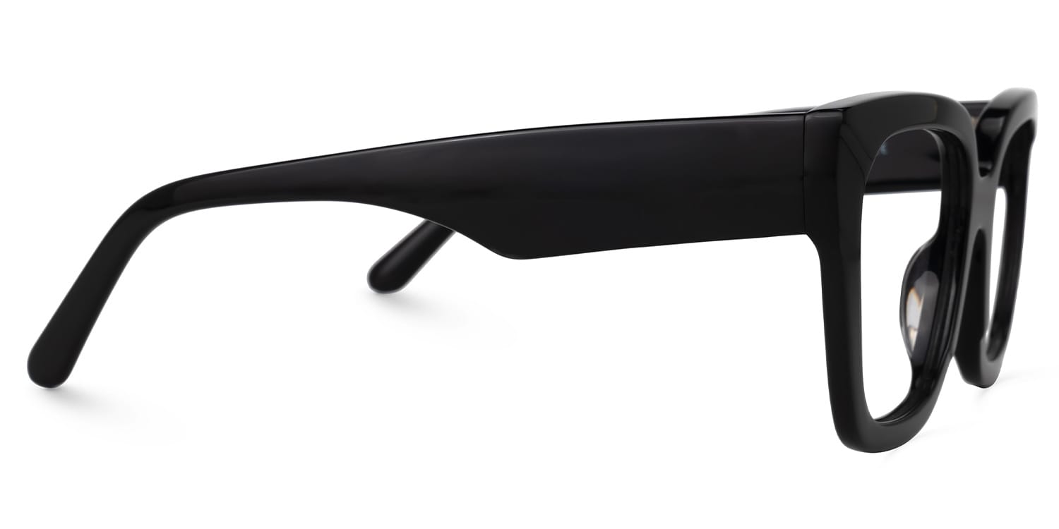 Rainna Square Black Glasses3