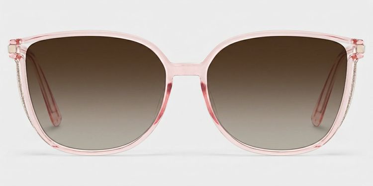 Rodz Flesh-Pink Square Sunglasses