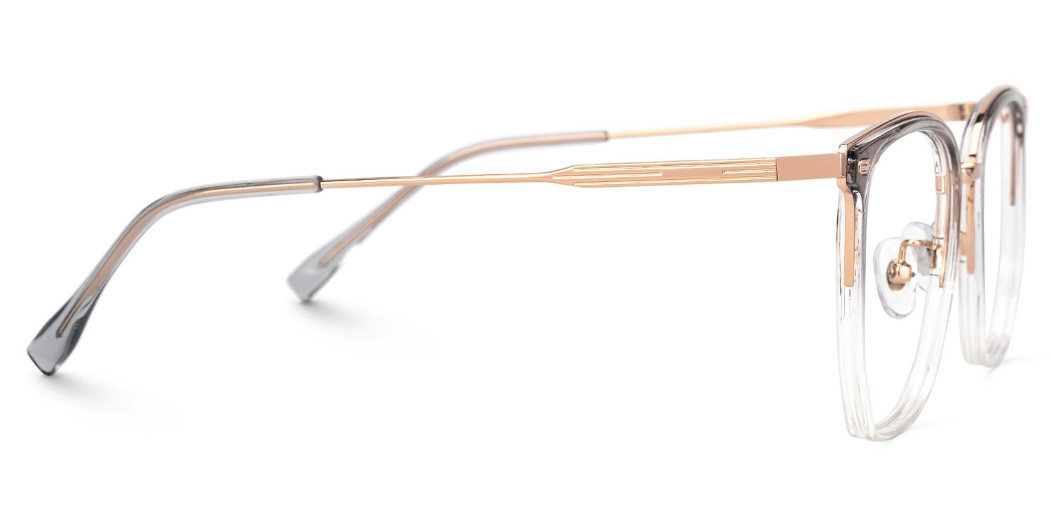 Roque Mixed-material Geometric Black Frame Glasses | Zeelool2