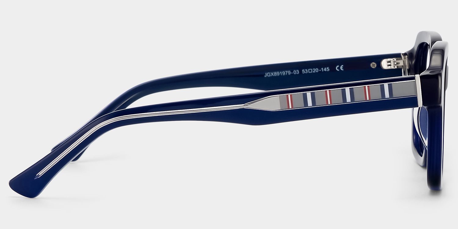 Parker Blue Square Frame Glasses for Women | ZEELOOL4