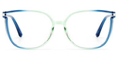Rodz Square Blue-Green Glasses
