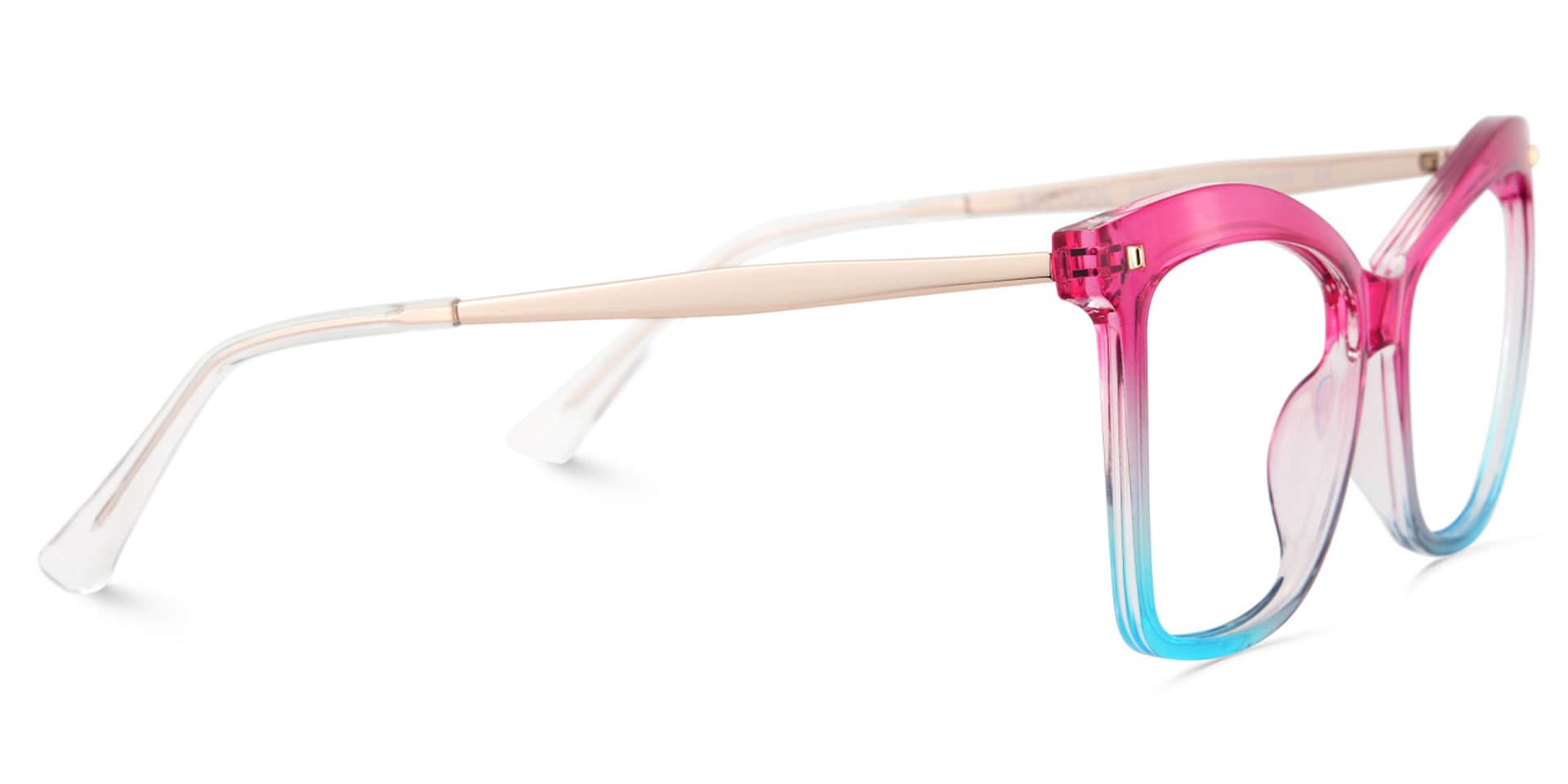 Pink-Blue Color Eyeglasses for Isaebella Frame Glasses | Zeelool3