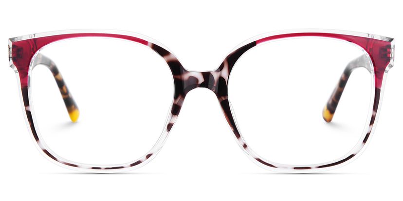 Siner Square Red Tortoise Glasses