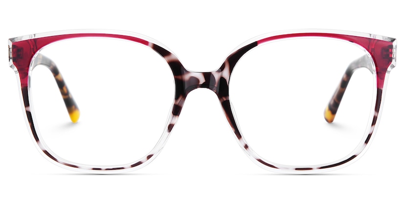 Siner Square Red Tortoise Glasses