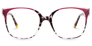 Siner Square Red Tortoise Glasses2