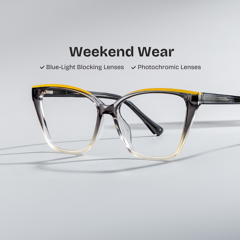 Sienna Butterfly Grey Glassess