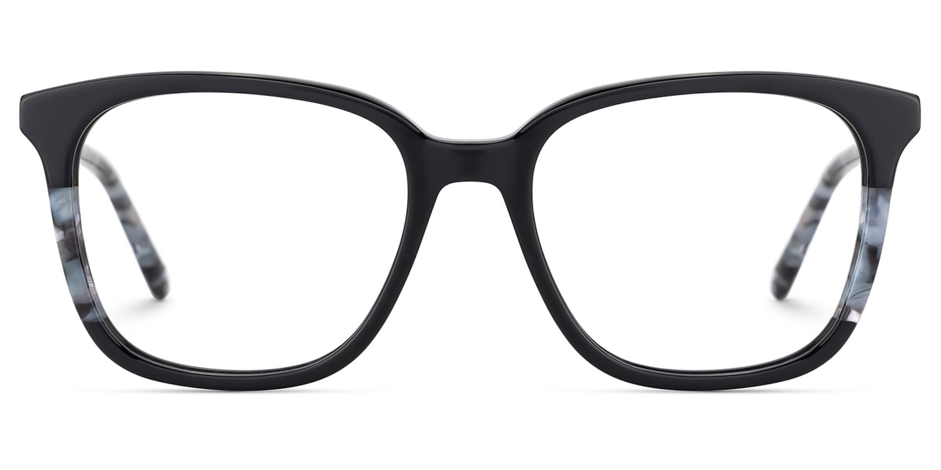 Finnley Acetate Black Frame Glasses with Square Shape | Zeelool1