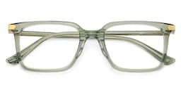 Goveo Rectangle Green Glasses1