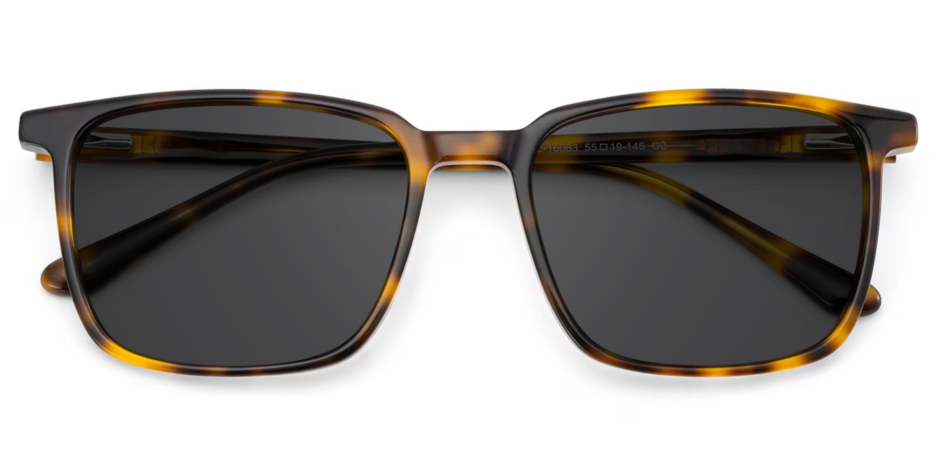 Rectangle Tortoise Eyeglasses- Aidan Acetate Frame Glasses1