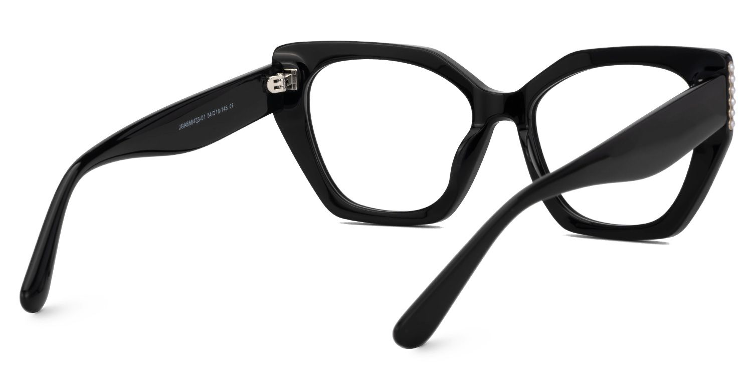 Tillman Acetate Geometric Black Frame Glasses | ZEELOOL Canada3